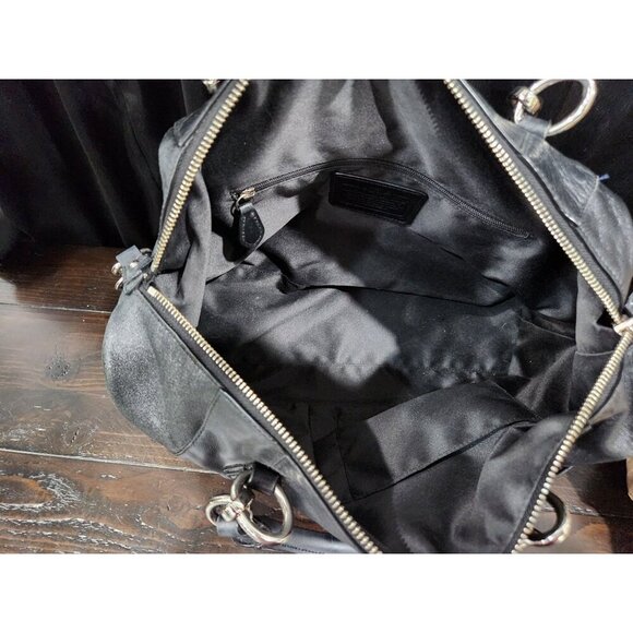 AUTHENTIC Coach F33806 Colette Smooth Black Leather Satchel Purse-EUC - Picture 7 of 13